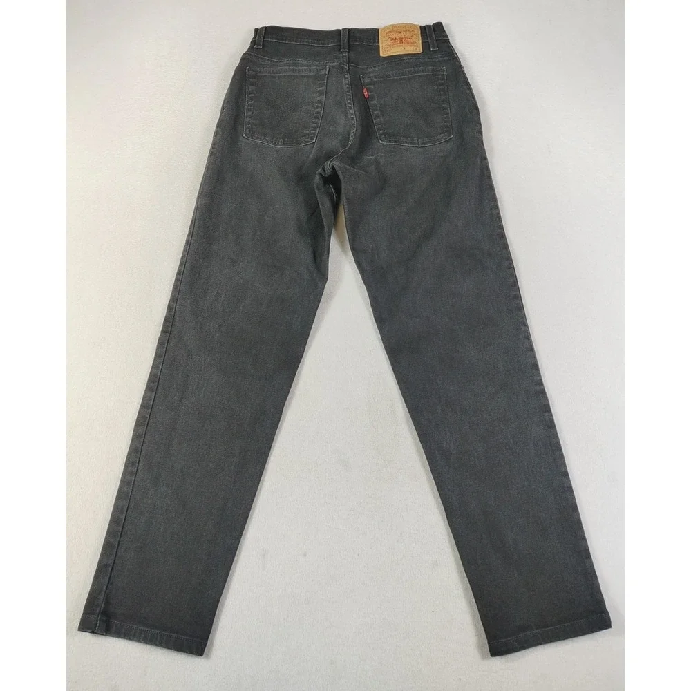 Vintage Levis 550 Relaxed Tapered Jeans Womens‎ 12 Black High Rise Denim Y2K